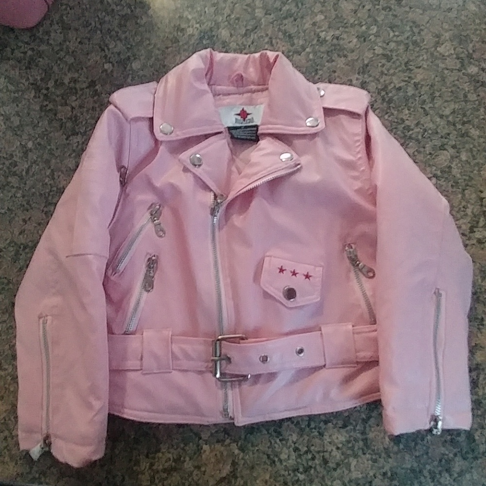 Bike star motorcycle apparel pink jacket Sz 3T